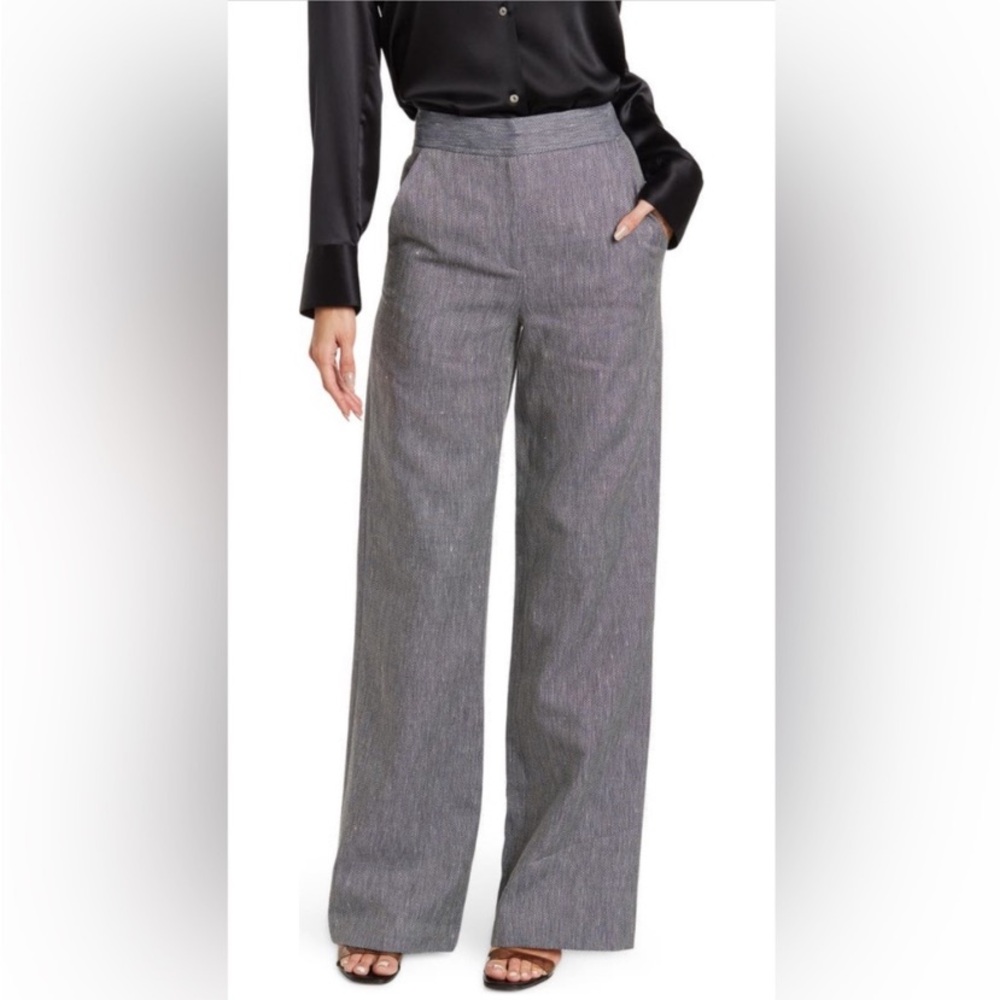 Veronica Beard Wide Leg Tuli Trousers/Pants
